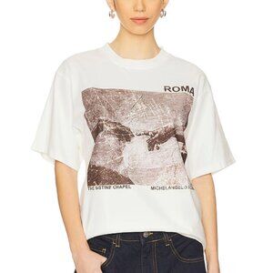 Michelangelo The Creation of Adam Graphic T-shirt The Sistine Chapel